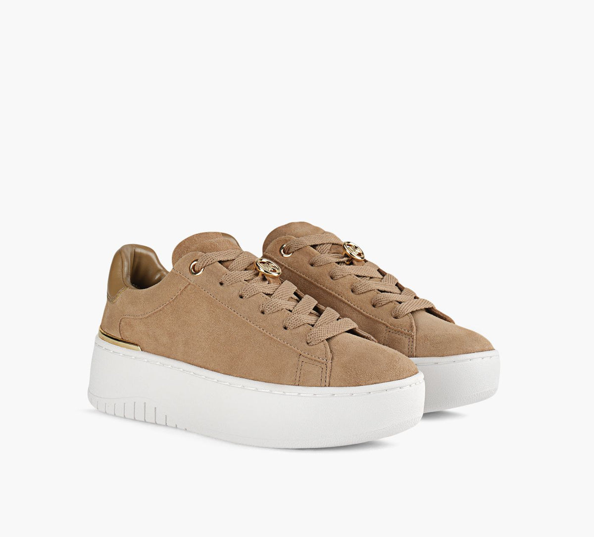MICHAEL KORS BASKETLACETSDOTTIE en TAN vue 2