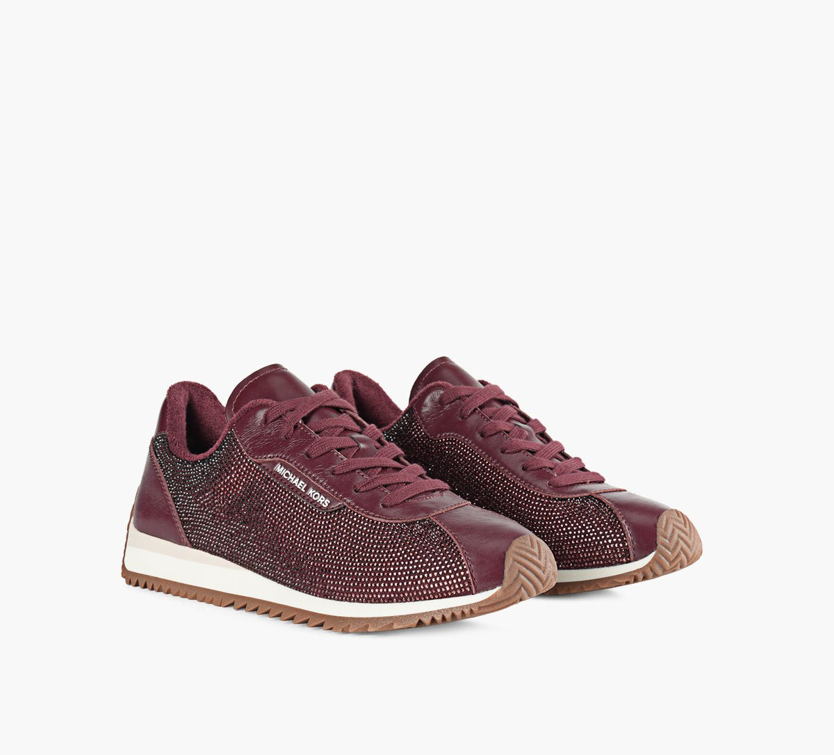 MICHAEL KORS RHODESTRAINER in BURGUNDY view 2