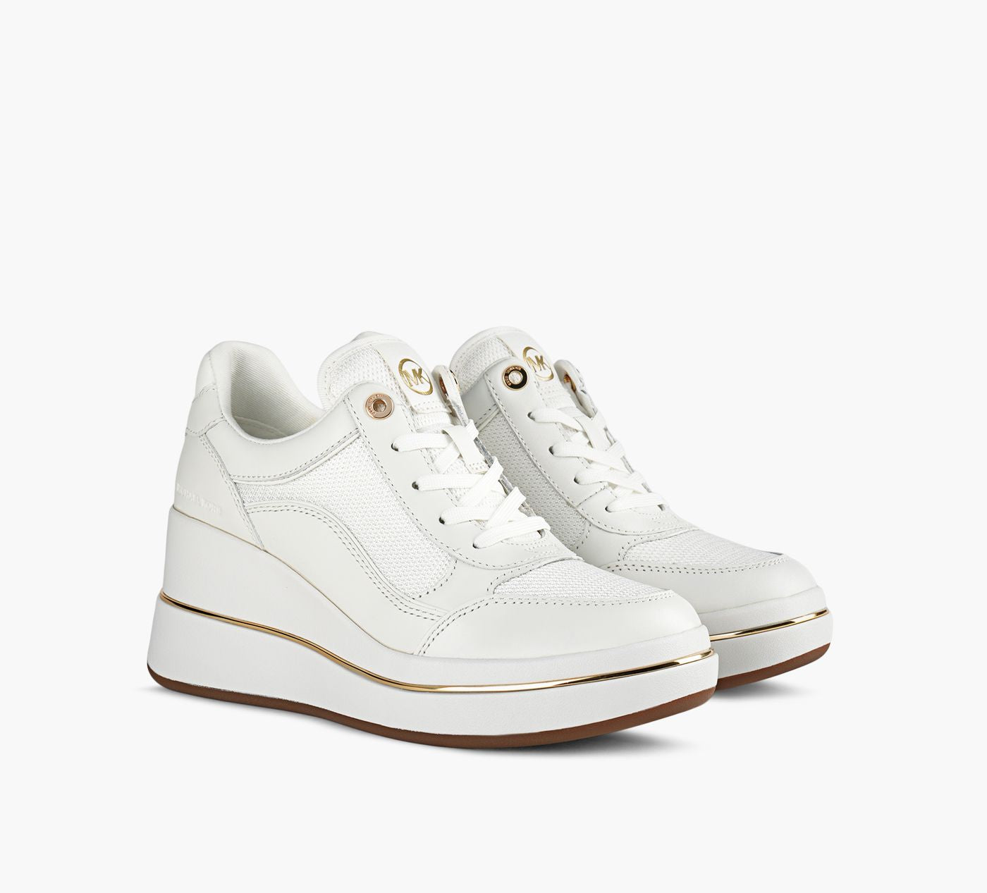 MICHAEL KORS EMMYWEDGETRAINER in WHITE view 2