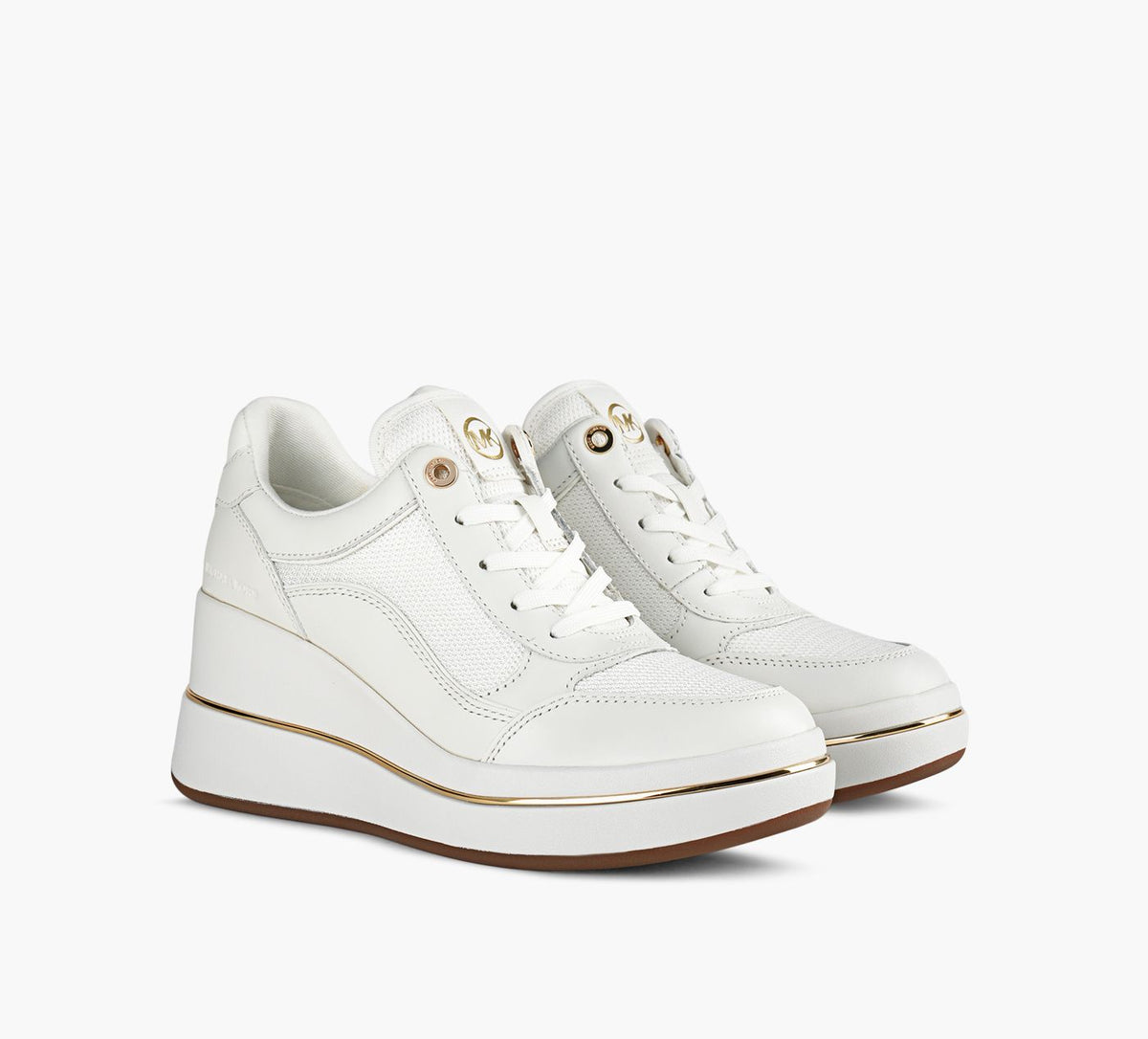 MICHAEL KORS EMMYWEDGETRAINER in WHITE view 2