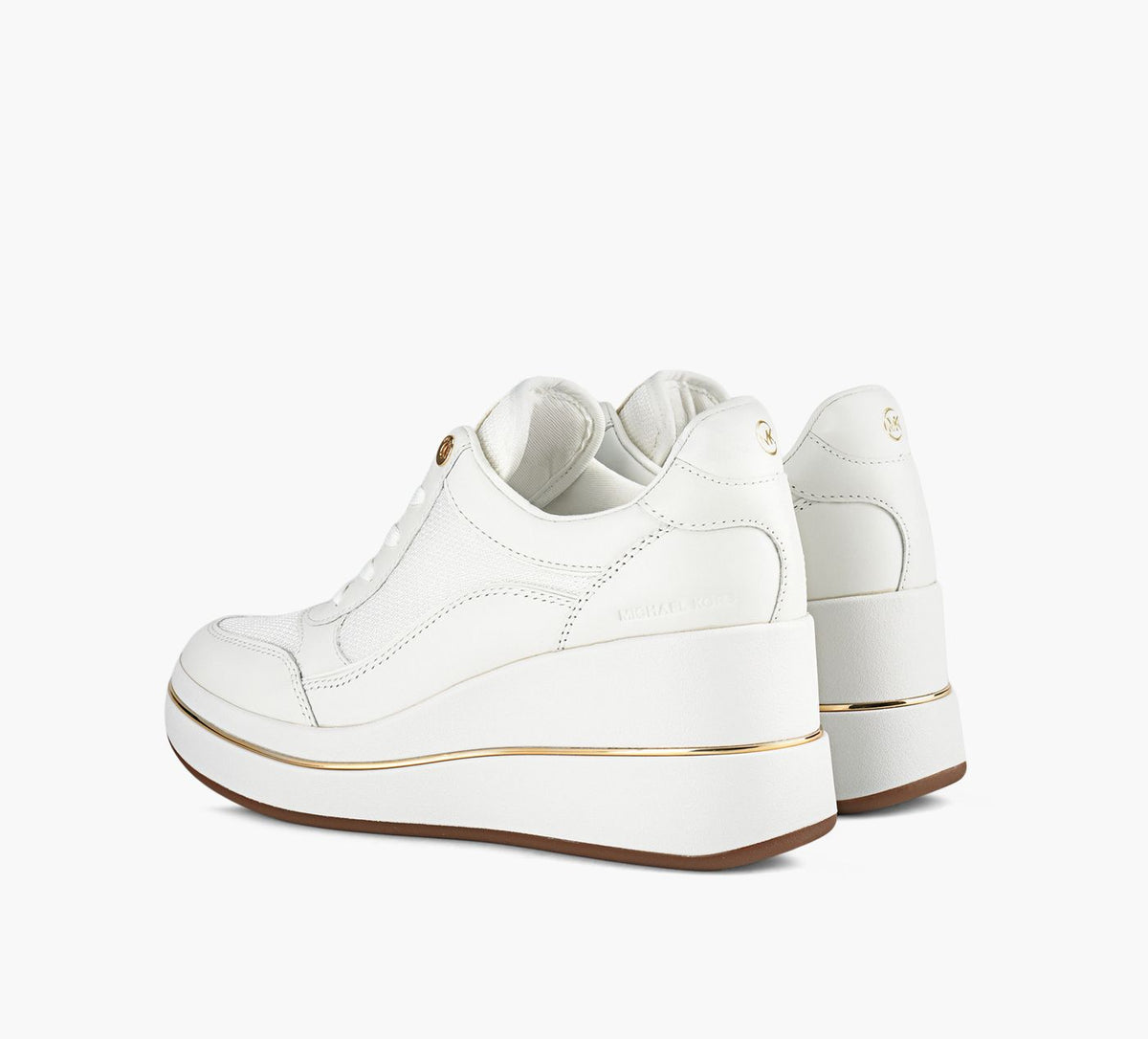 MICHAEL KORS EMMYWEDGETRAINER in WHITE view 3