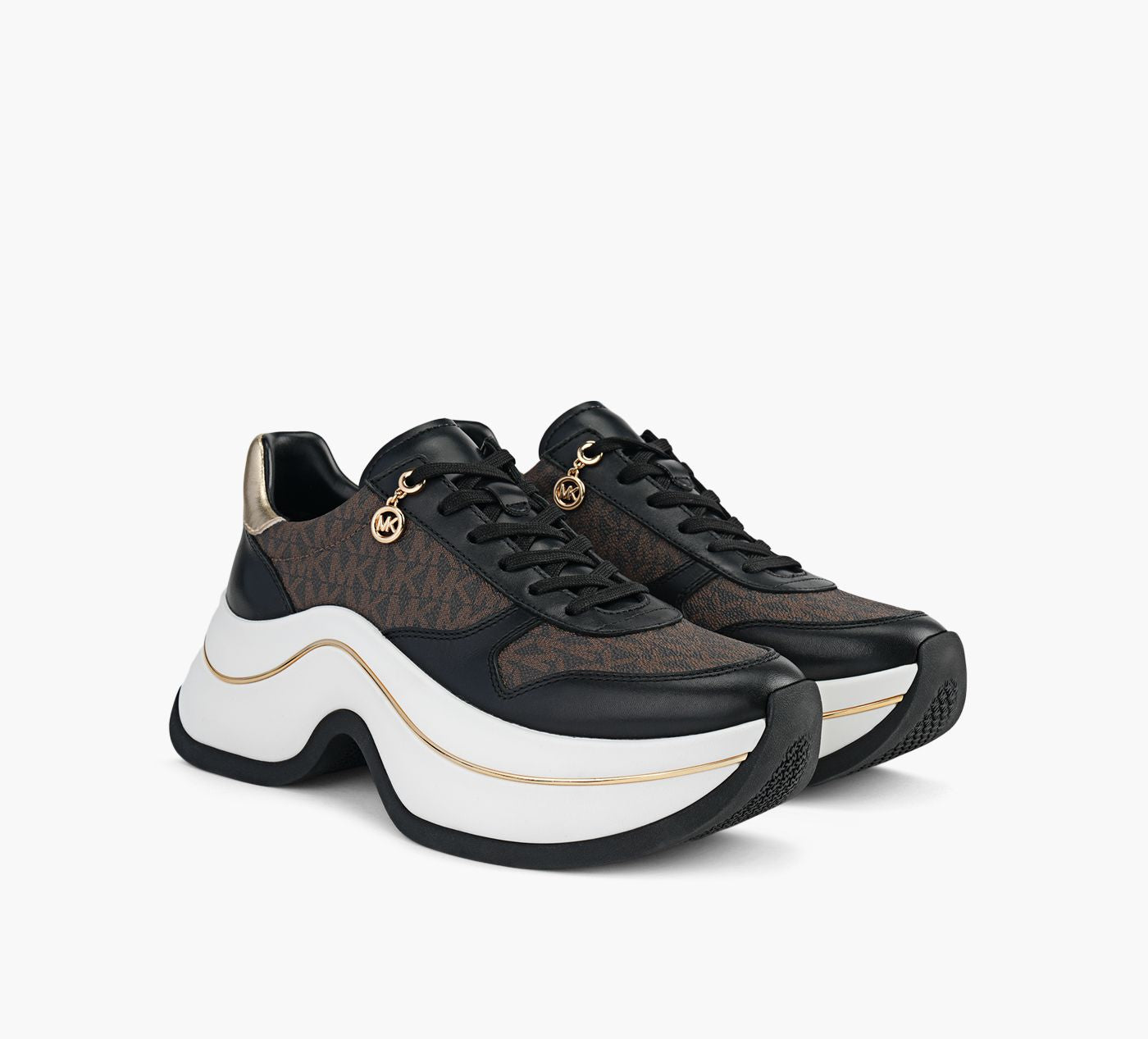 MICHAEL KORS BASKETARLA en BRUN vue 2