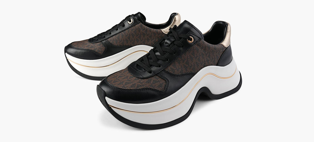 MICHAEL KORS BASKETARLA en BRUN vue 4