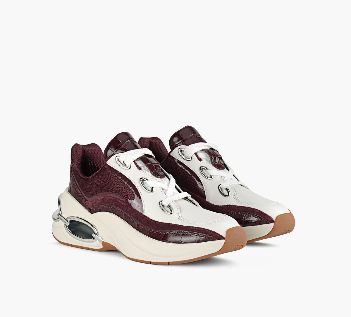 MICHAEL KORS TONITRAINER in BURGUNDY view 2
