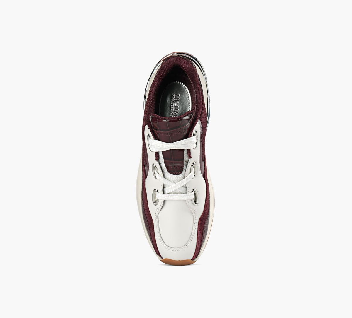 MICHAEL KORS TONITRAINER in BURGUNDY view 1c