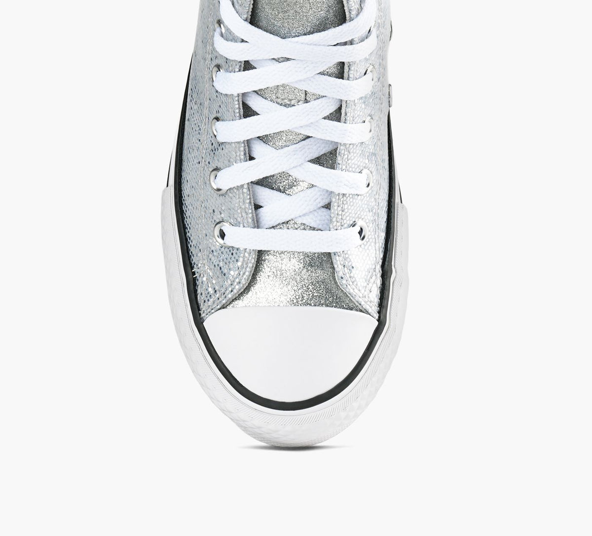 CONVERSE PLATFORMECHUCKTAYLORALLSTARLIFTDISCO en ARGENT vue 1c