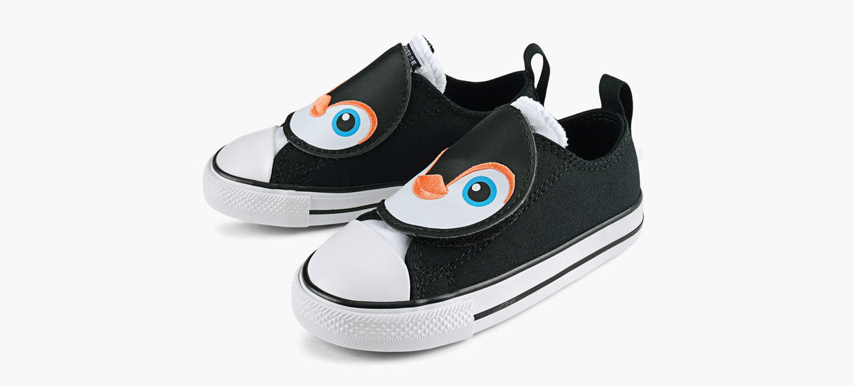 CONVERSE CHUCKTAYLORALLSTARPINGOUINENFILAGERAPIDE en NOIR vue 4