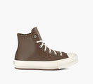 CONVERSE PLATEFORMECHUCKTAYLORALLSTARLIFTCUIR en BRUN