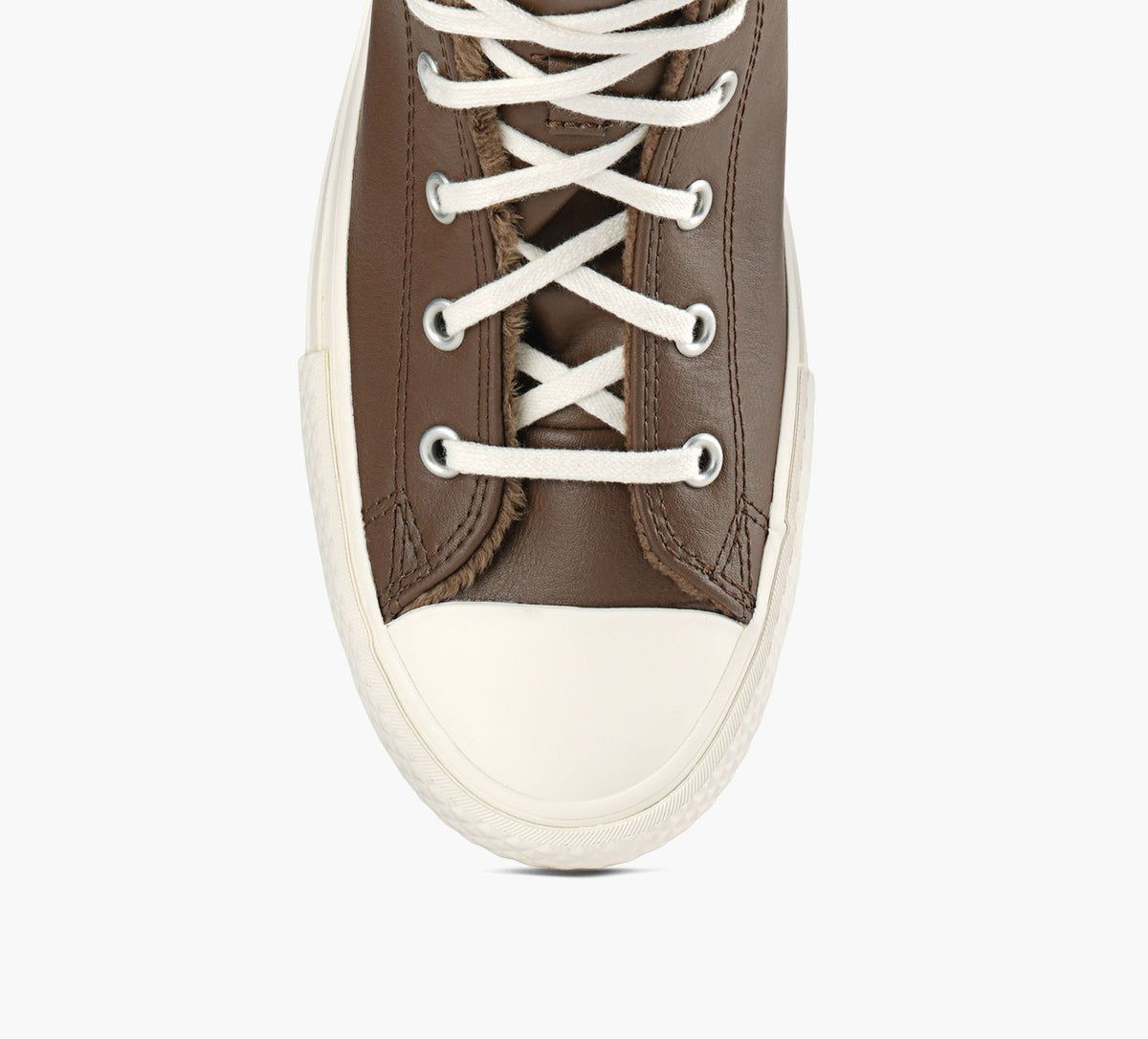 CONVERSE PLATEFORMECHUCKTAYLORALLSTARLIFTCUIR en BRUN vue 1c