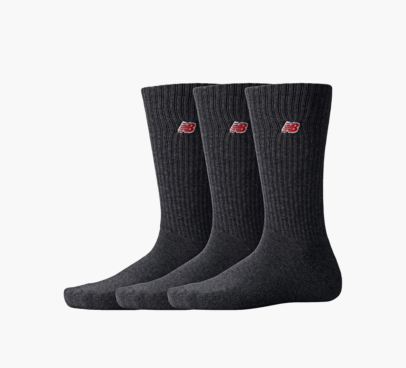 NEW BALANCE CHAUSSETTESMIMOLLETUNISEXESLOGO3PAIRES en GRIS