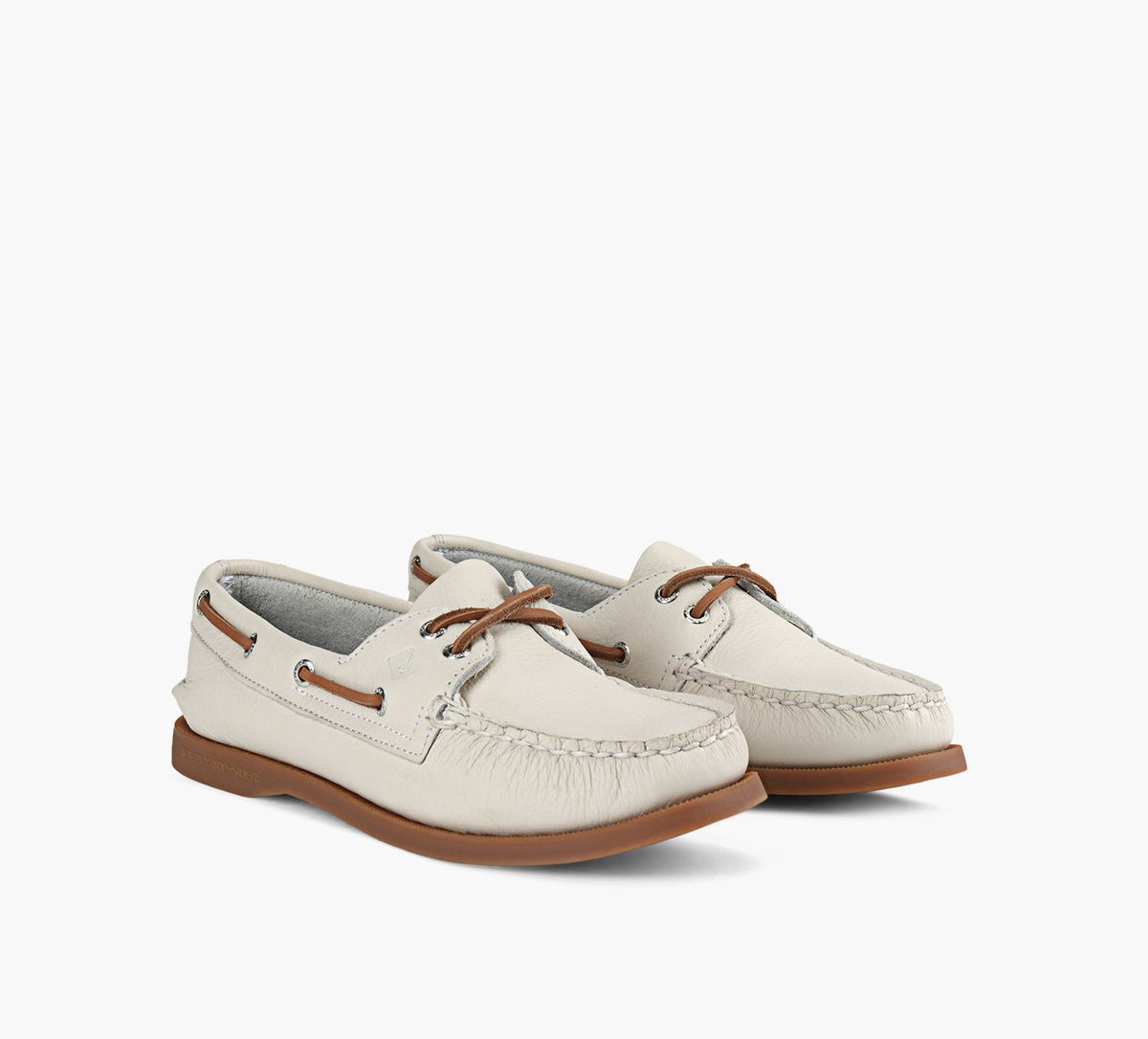 SPERRY CHAUSSURESBATEAU2OEILLETSAUTHENTICORIGINAL en BLANC vue 2