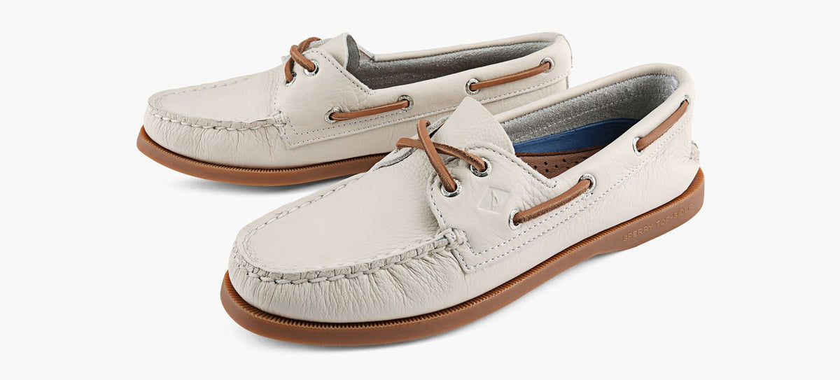 SPERRY CHAUSSURESBATEAU2OEILLETSAUTHENTICORIGINAL en BLANC vue 4