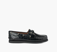 SPERRY CHAUSSURESBATEAU2OEILLETSAUTHENTICORIGINAL en NOIR