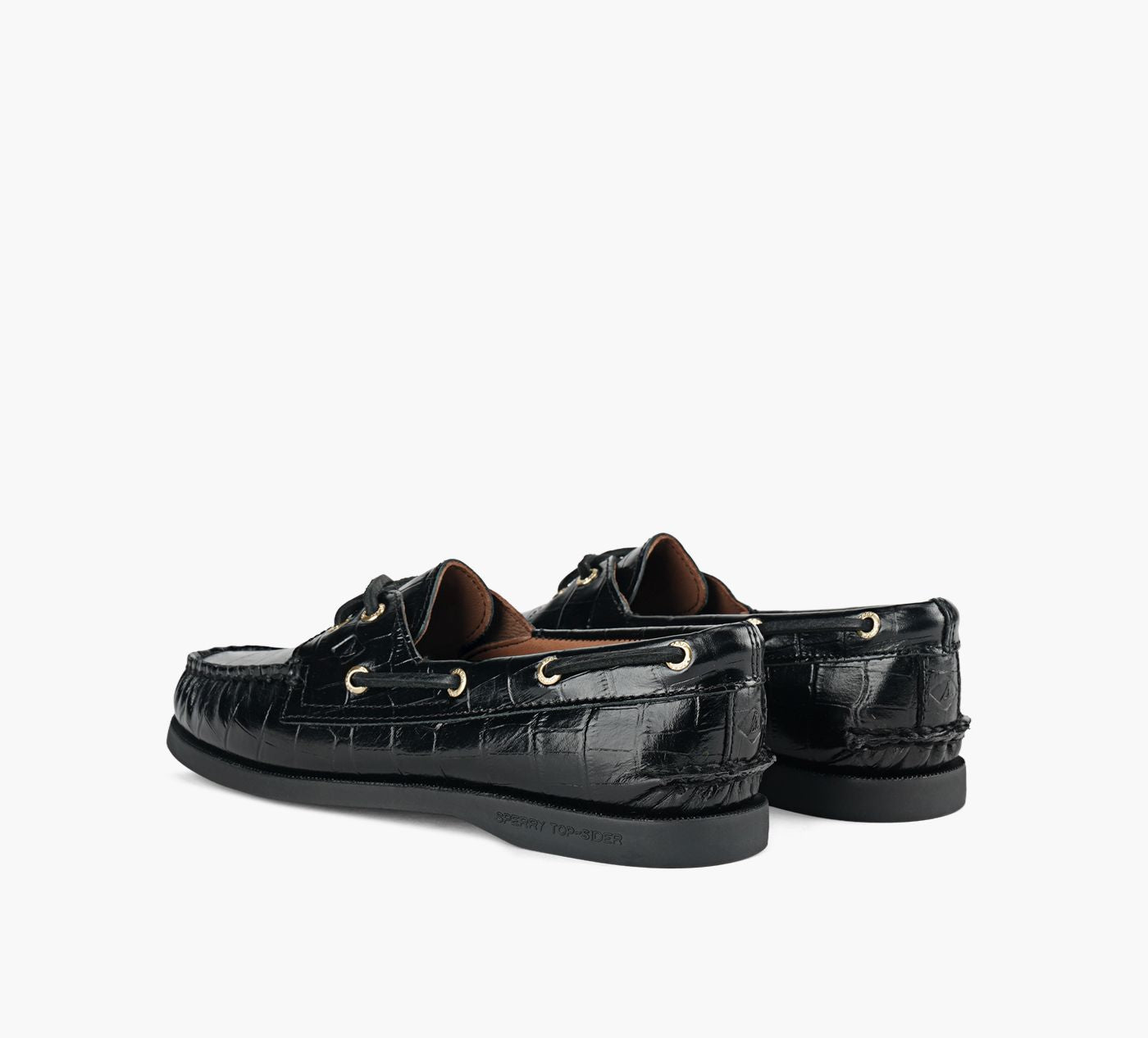 SPERRY CHAUSSURESBATEAU2OEILLETSAUTHENTICORIGINAL en NOIR vue 3