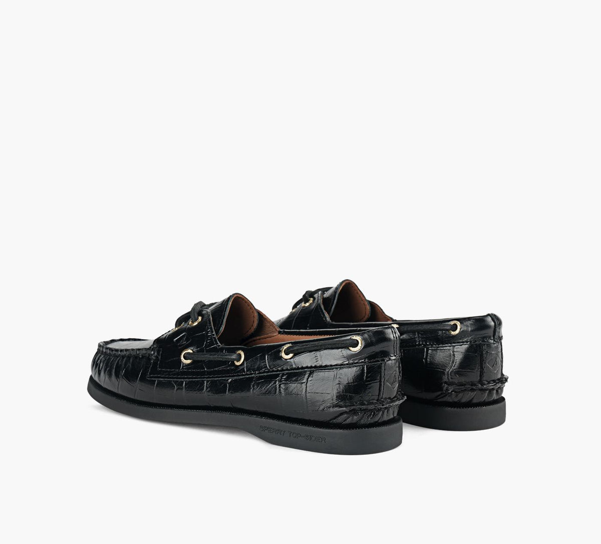 SPERRY CHAUSSURESBATEAU2OEILLETSAUTHENTICORIGINAL en NOIR vue 3