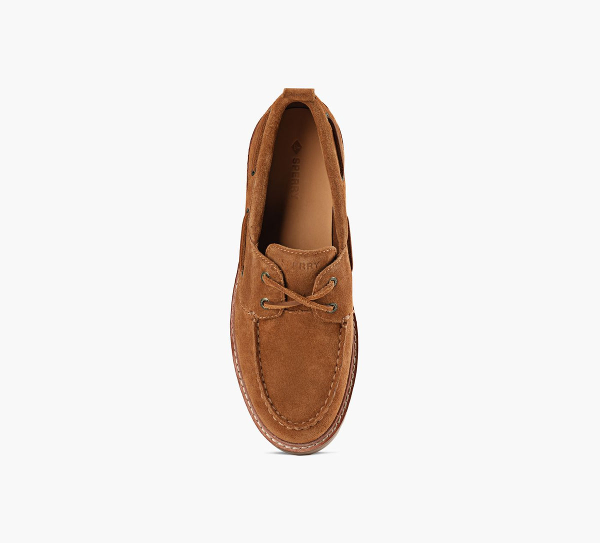 SPERRY CHAUSSURESBATEAU2OEILLETSAUTHENTICORIGINAL en TAN vue 1c