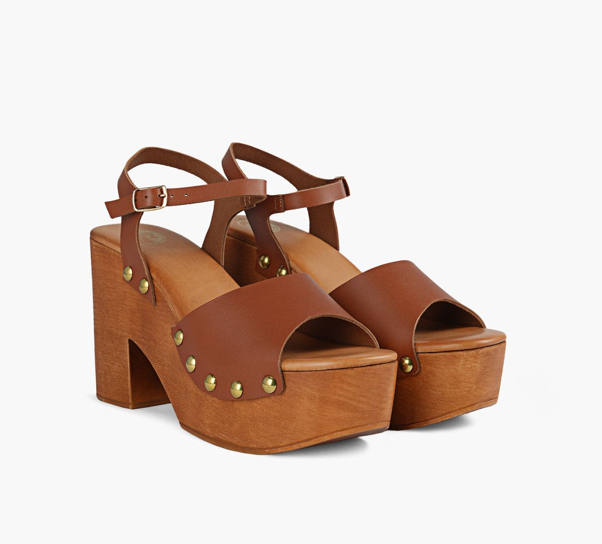B2 PAVIACLOGSANDAL in TAN view 2