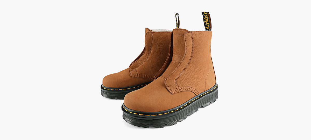 DR. MARTENS ZEBZAGSANSLACETSWL en TAN vue 4