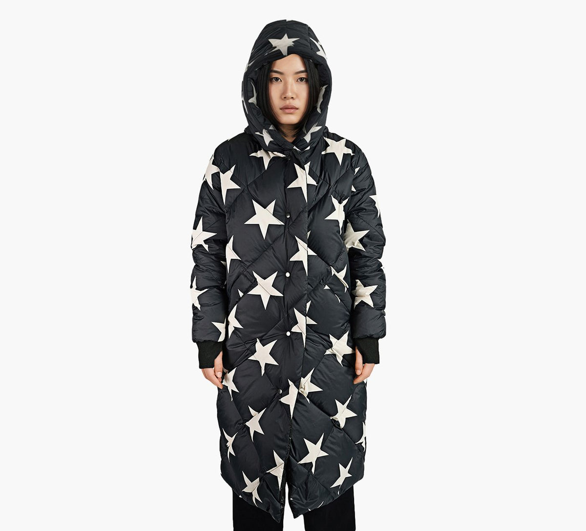 COZE REVERSIBLESTROLLCOAT in BLACK