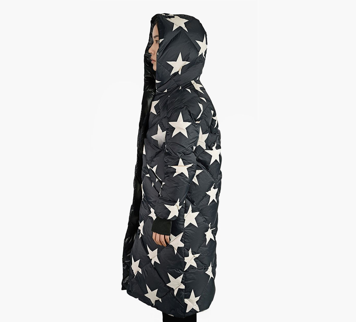 COZE REVERSIBLESTROLLCOAT in BLACK view 3