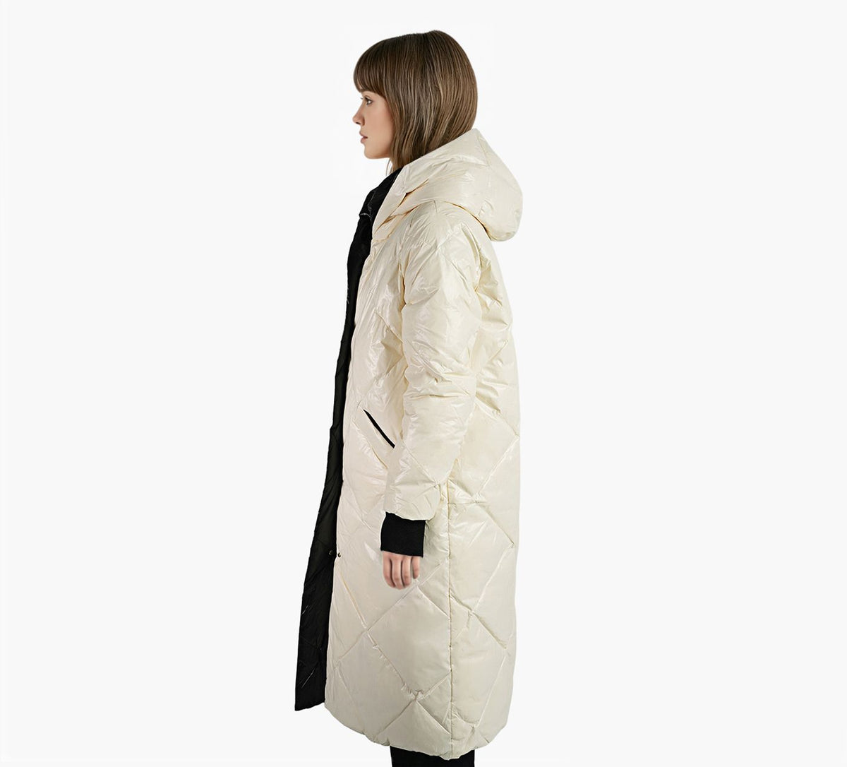 COZE MANTEAUDEPROMENADERVERSIBLE en BEIGE vue 3