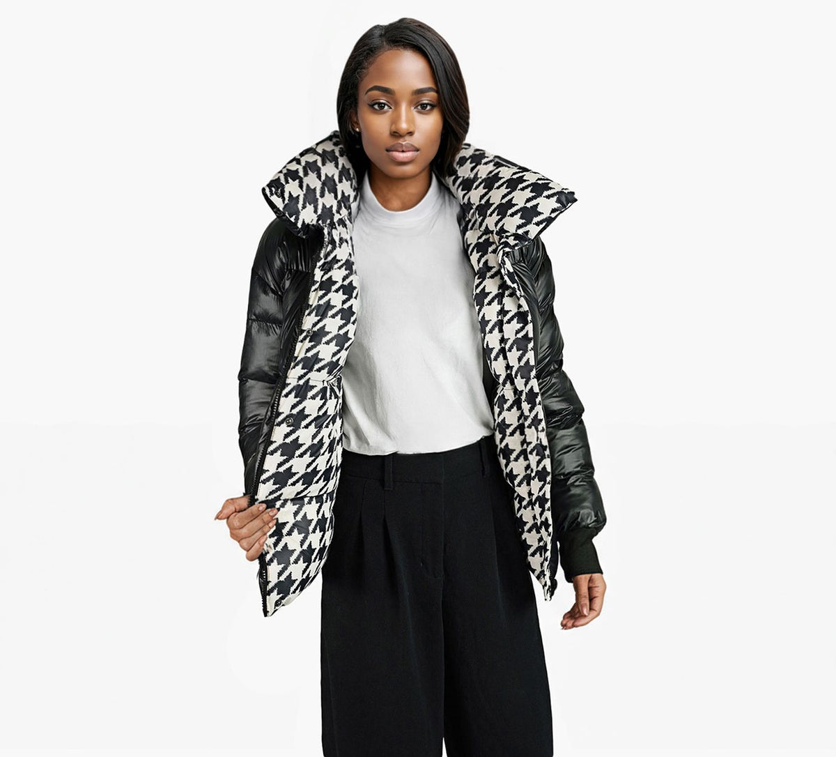 COZE REVERSIBLECROPPEDBOMBER in BLACK view 7