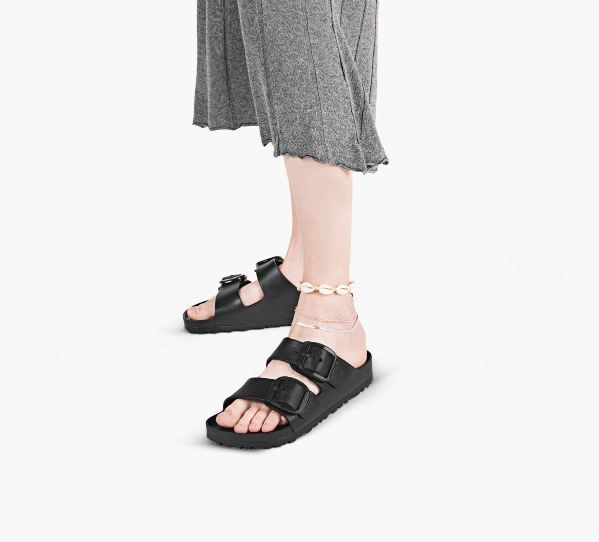 BIRKENSTOCK ARIZONAGROSSEBOUCLEEVA en NOIR vue 9