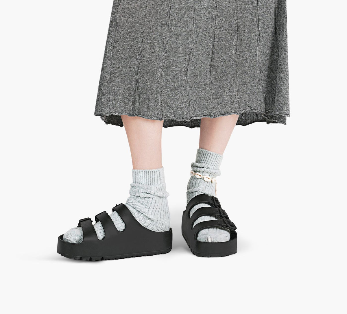 BIRKENSTOCK PLATEFORMEFLORIDAIII en NOIR vue 8