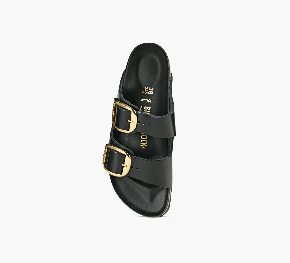 BIRKENSTOCK ARIZONAGROSSEBOUCLE en NOIR vue 1c