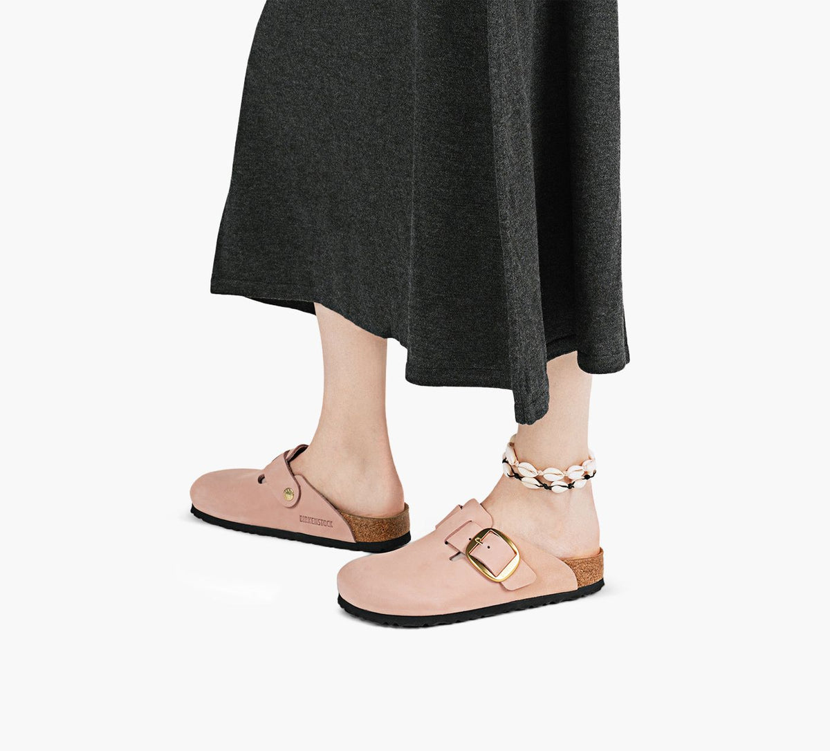 BIRKENSTOCK BOSTONGROSSEBOUCLE en ROSE PALE vue 9