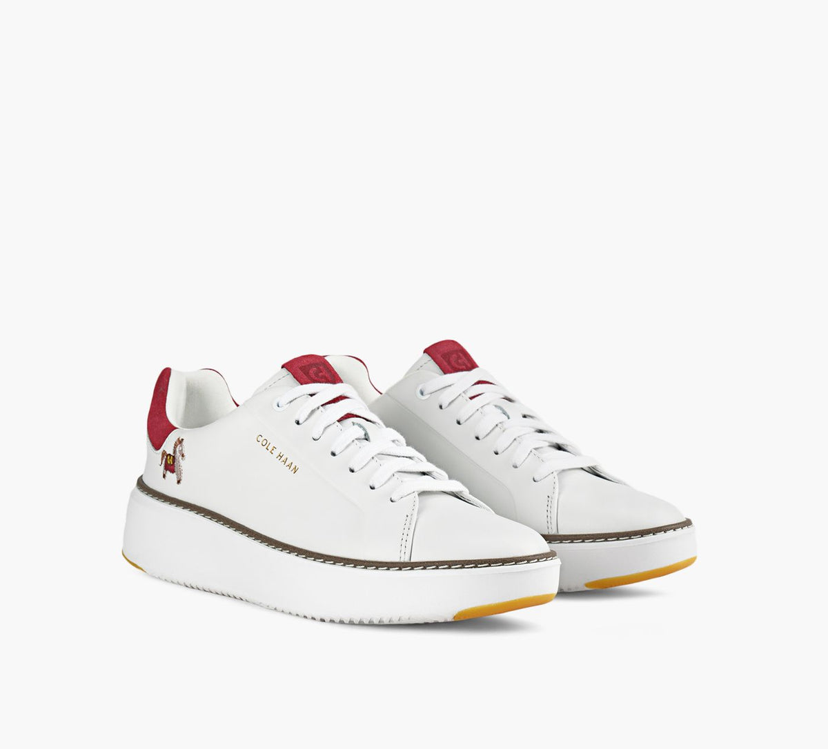 COLE HAAN GRANDPROTOPSPINSNEAKER in WHITE view 2