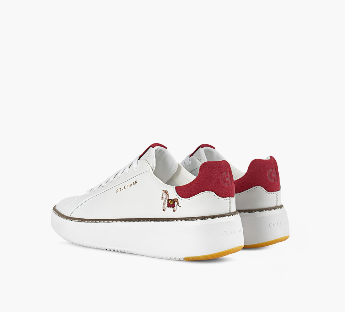 COLE HAAN GRANDPROTOPSPINSNEAKER in WHITE view 3