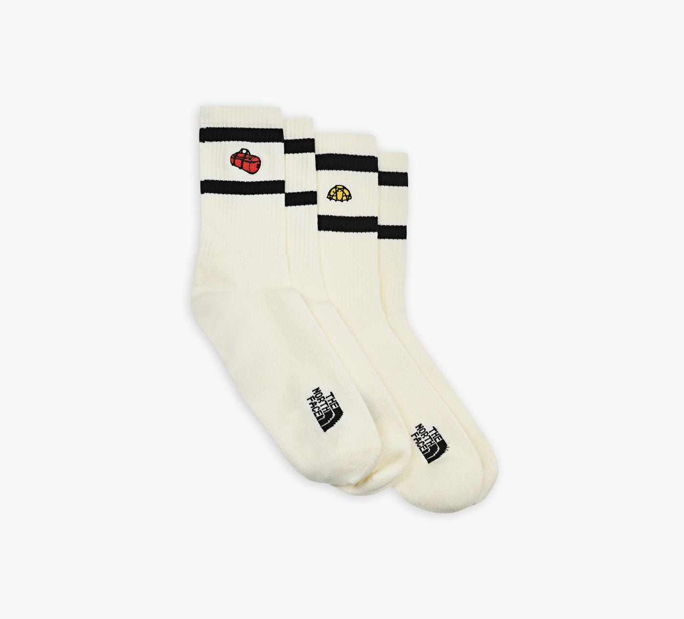 THE NORTH FACE EVERYDAYCREWTNFICONSSOCKS2P in WHITE