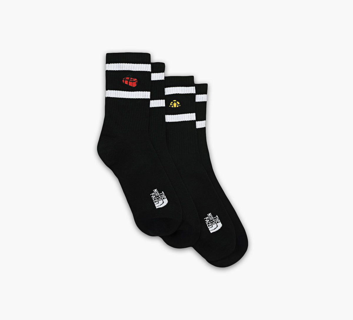 THE NORTH FACE EVERYDAYCREWTNFICONSSOCKS2P in BLACK