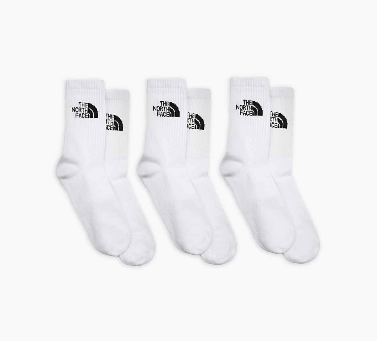THE NORTH FACE EVERYDAYSTANDARDCREWSOCKS3P in WHITE