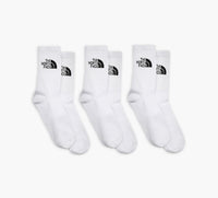 THE NORTH FACE EVERYDAYSTANDARDCREWSOCKS3P in WHITE