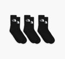 THE NORTH FACE EVERYDAYSTANDARDCREWSOCKS3P in BLACK
