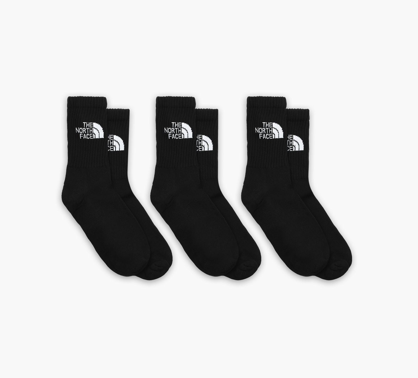 THE NORTH FACE EVERYDAYSTANDARDCREWSOCKS3P in BLACK