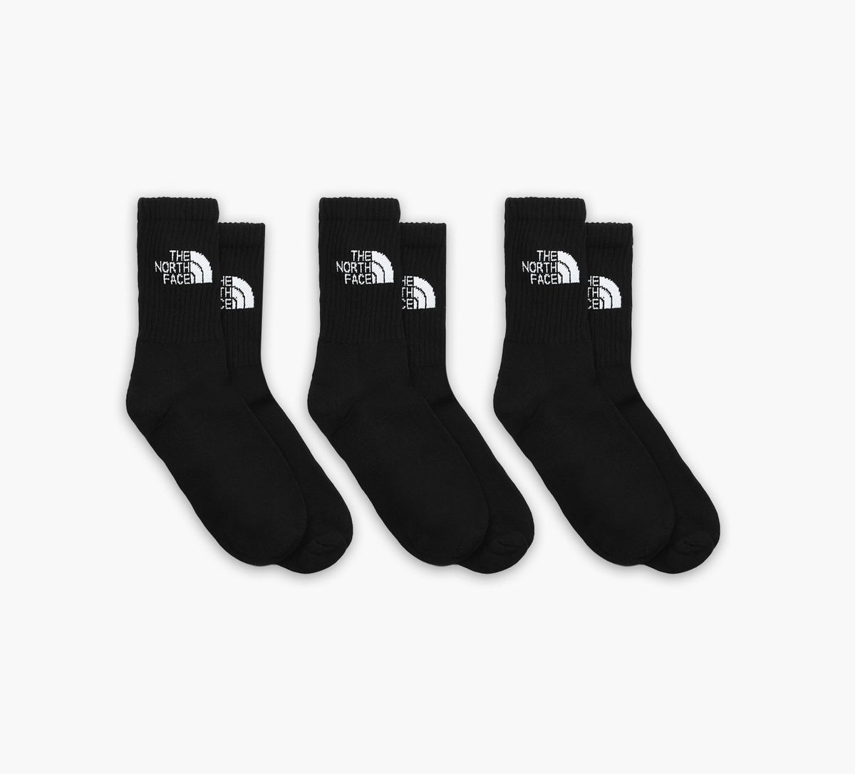 THE NORTH FACE EVERYDAYSTANDARDCREWSOCKS3P in BLACK