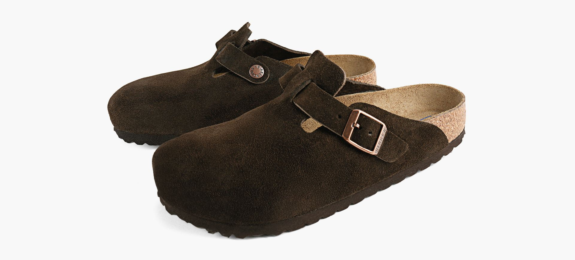 靴 BIRKENSTOCK Boston BS Dark Brown 40 Birkenstock Boston Soft Footbed Clogs for Men | Dark Brown