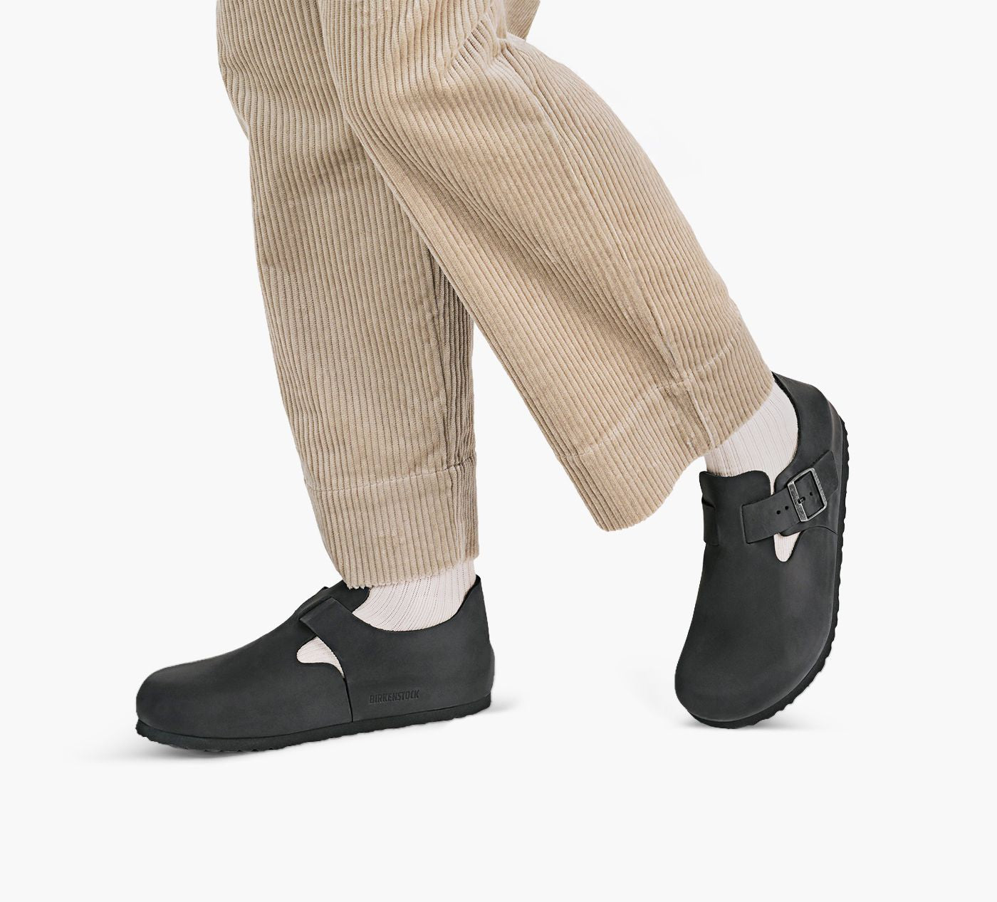 Birkenstock London for Men | Black/Oiled Leather – Browns Shoes