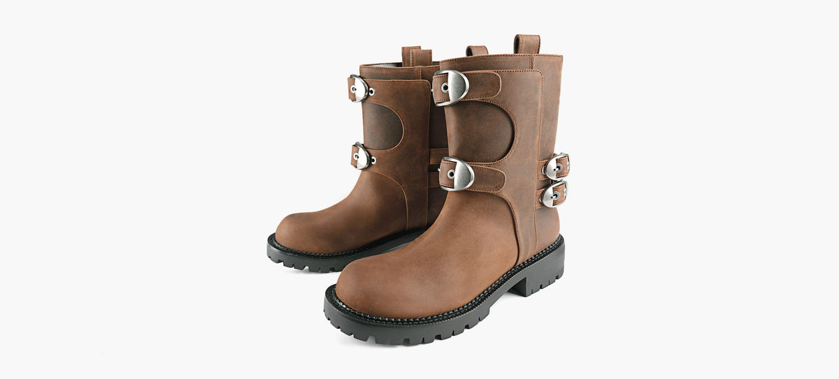 MARC JACOBS THEKIKIMOTOANKLEBOOT in TAN view 4