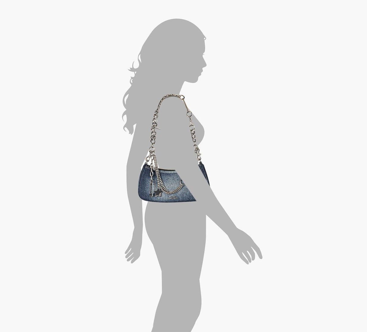 MARC JACOBS SACTHESHOULDERBAG en BLEU vue 1c