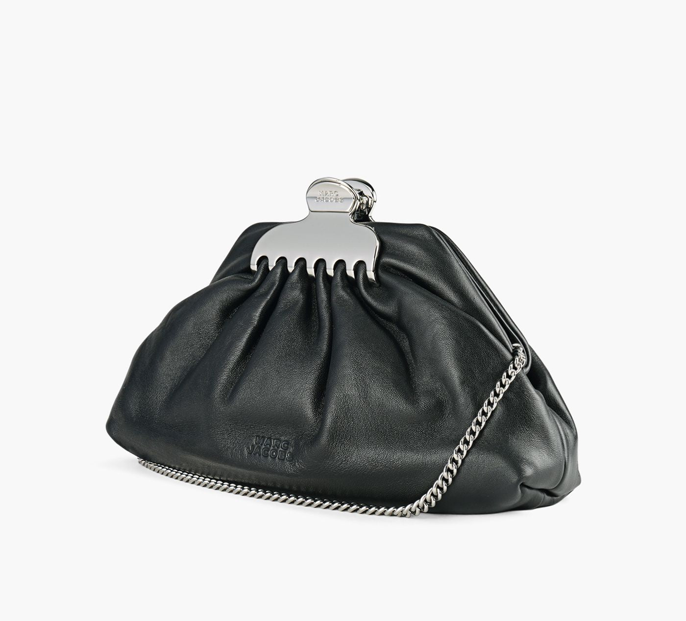 MARC JACOBS THESMALLCLAWCLIPCLUTCH in BLACK view 2
