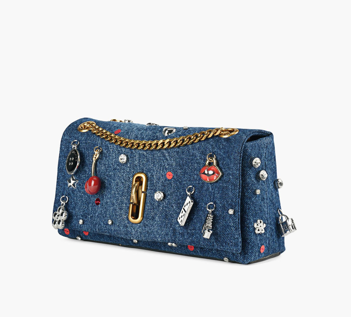 MARC JACOBS MINISACTHEDUALCHAIN en BLEU vue 2