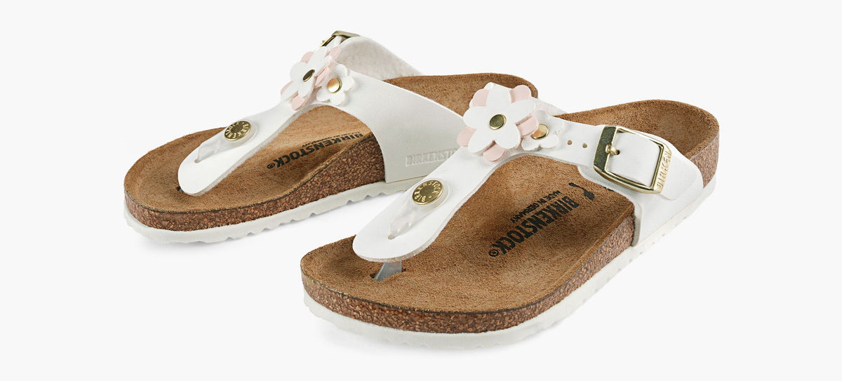 BIRKENSTOCK GIZEHFLOWERS in WHITE view 4