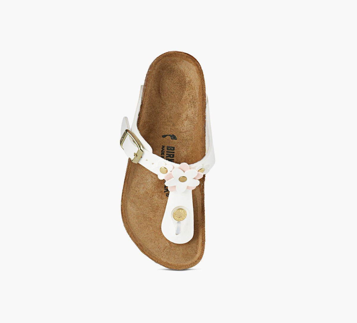 BIRKENSTOCK GIZEHFLOWERS in WHITE view 1c