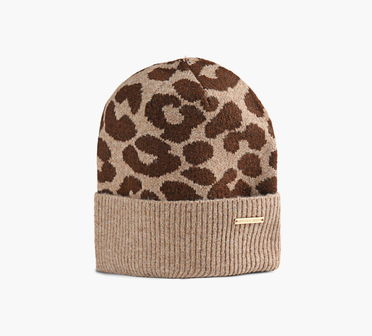 MICHAEL KORS WOOLYLEAPCROWNCUFFHAT in BEIGE