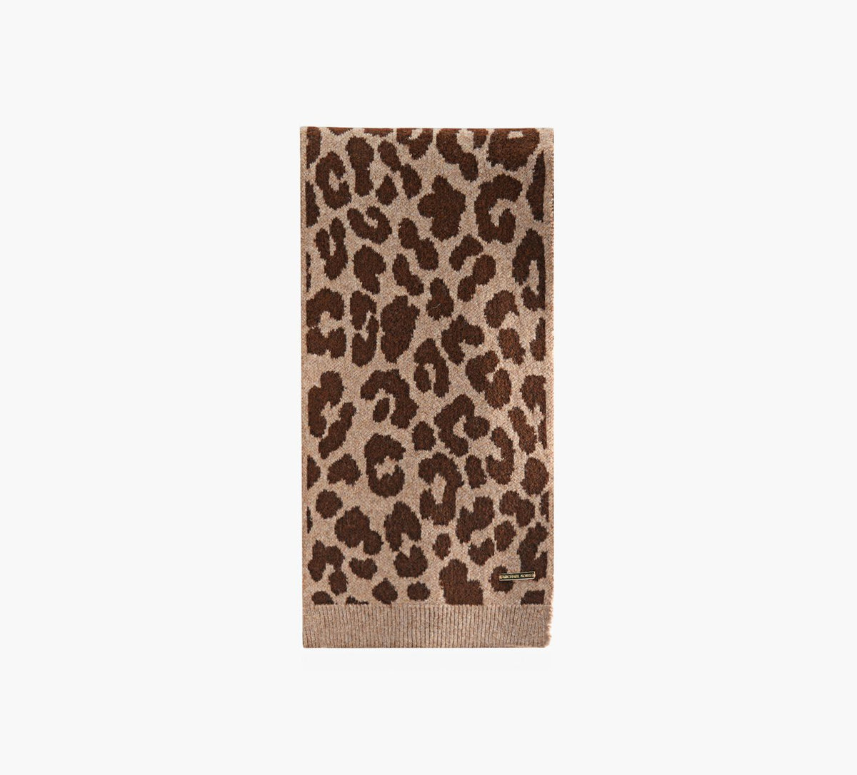 MICHAEL KORS WOOLYLEOPARDSCARF in BEIGE