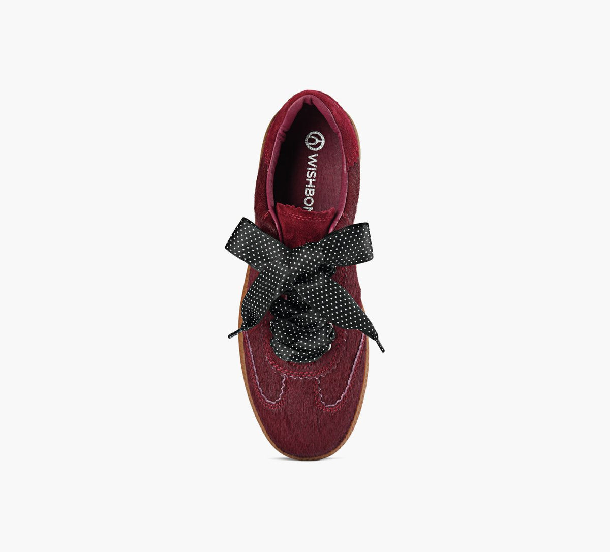WISHBONE ANGELSNEAKER in BURGUNDY view 1c